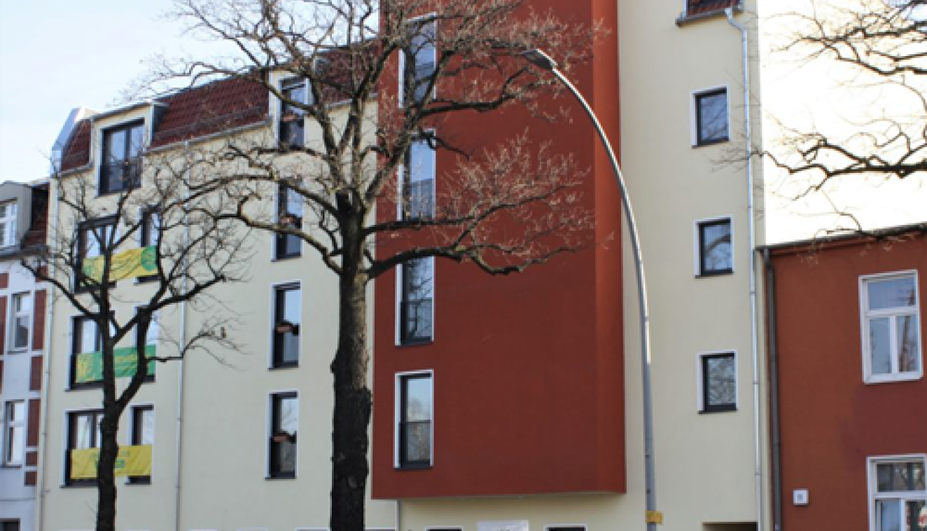 Blick auf den Neubau Blick auf den Neubau