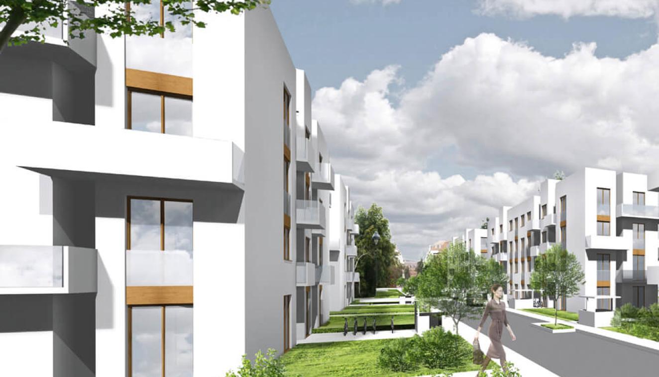 Rendering der Aussenansicht Rendering der Aussenansicht