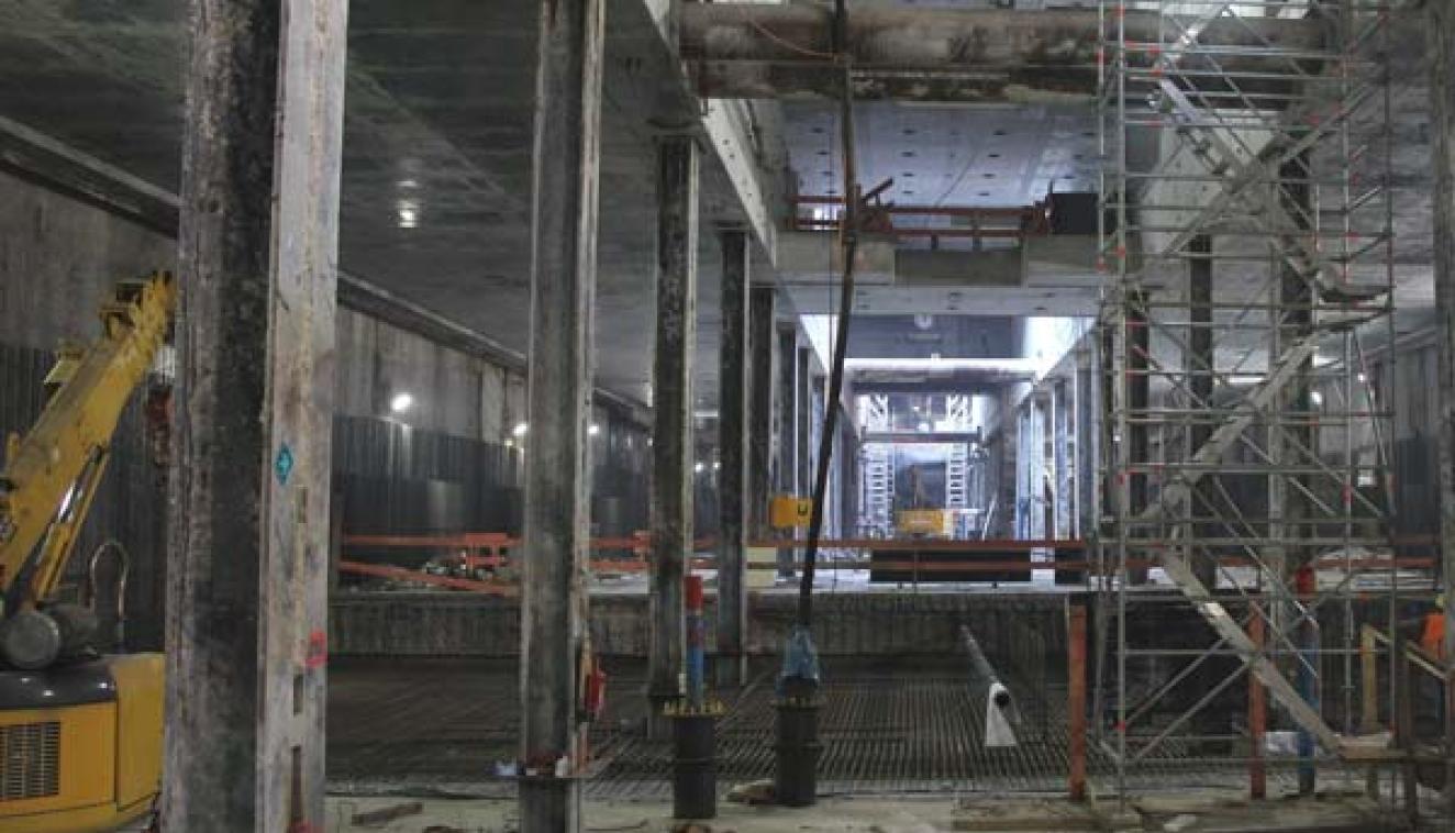Prüfung der Baugrube und der Rohbaukonstruktion des Kreuzungsbahnhofes „Unter den Linden“ Prüfung der Statischen Berechnung und der Konstruktionszeichnungen einschließlich konstruktiver Bauüberwachung SPECHT KALLEJA + PARTNER BERATENDE INGENIEURE BERLIN