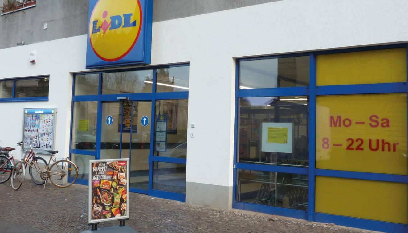 Ladenfront Lidlmarkt