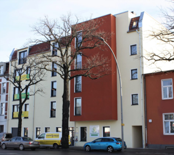 Blick auf den Neubau Blick auf den Neubau