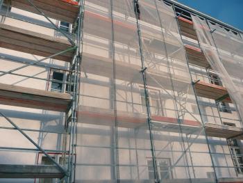 Fassade Hufeisensiedlung - Denkmalgerechte Sanierungsmaßnahme Fassade Hufeisensiedlung - Denkmalgerechte Sanierungsmaßnahme