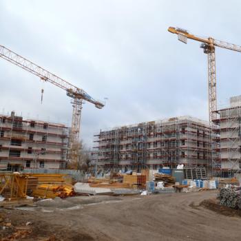 Bauphase der Wohngebäude Prüfung des Brandschutznachweises