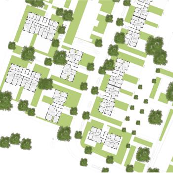 Lageplan der Neubausiedlung Lageplan der Neubausiedlung