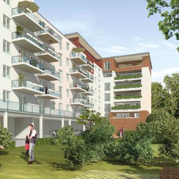 3D-Rendering des Neubaus eines Wohngebäudes - GRÜNE 9 3D-Rendering des Neubaus eines Wohngebäudes - GRÜNE 9
