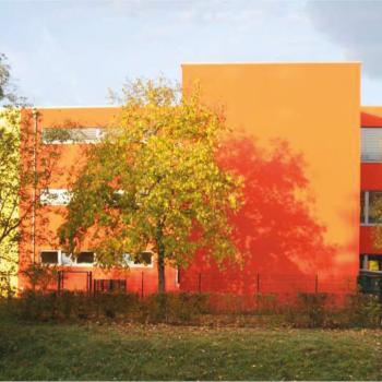Ostfassade des Schulgebäudes Ostfassade des Schulgebäudes