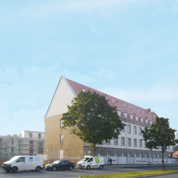 Blick auf die Baustelle Blick auf die Baustelle