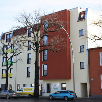 Blick auf den Neubau Blick auf den Neubau